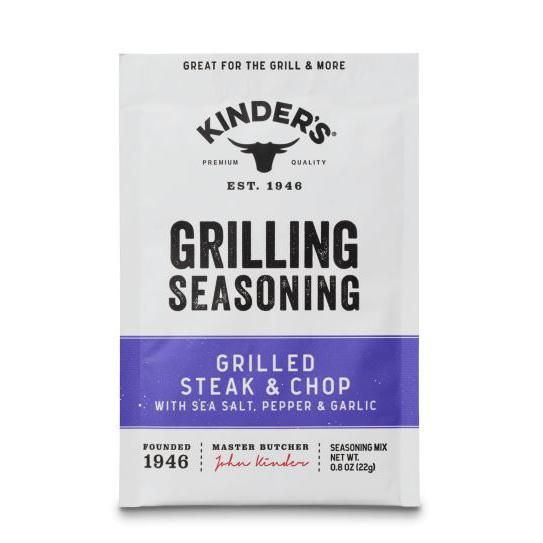 Kinder's Grilled Steak & Chop Grilling Seasoning - 8 oz