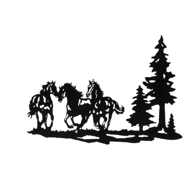 Tough 1 Horses and Pine Trees Wall Art