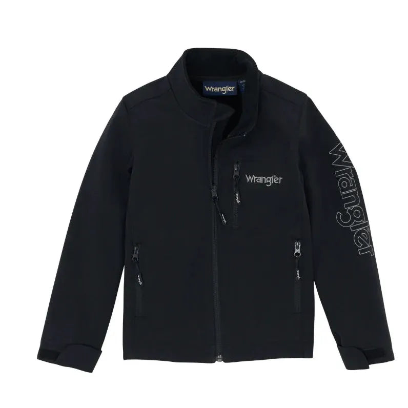 Wrangler Boy's Long Sleeve Trail Jacket- Black