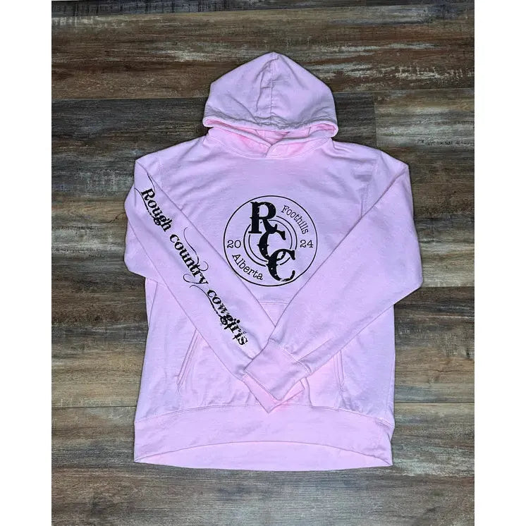 Rough Country Cowboys Long Sleeve Bullet  Hoodie - Pink