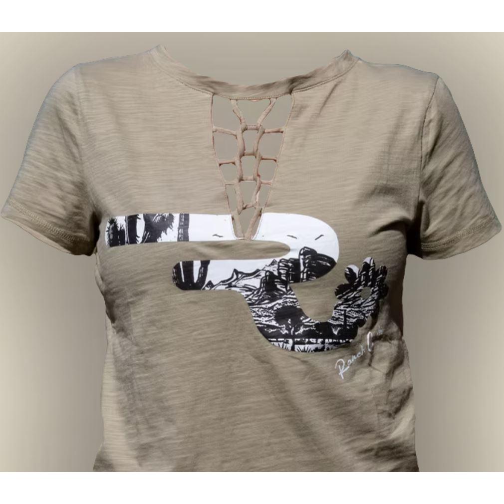 RG Women's Short Sleeve Lily Tee Shirt- Soft Khaki