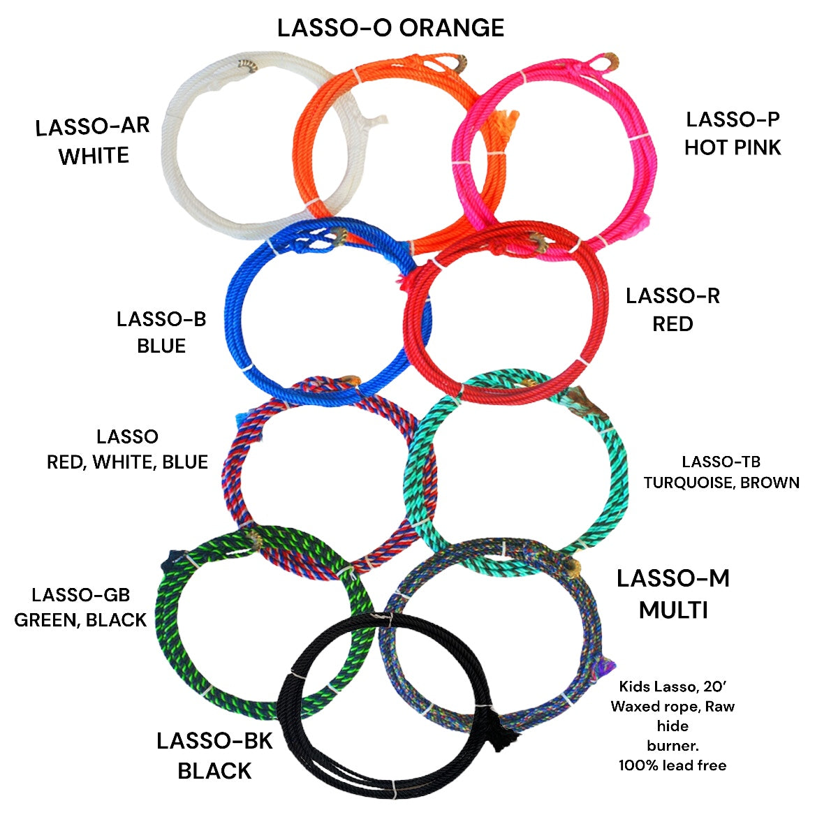 Western Fashion Accessories - Kids Lasso-BK