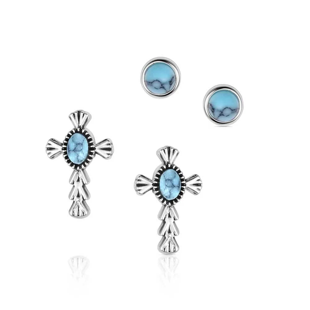 Montana Silversmith Unbroken Faith Earring Set