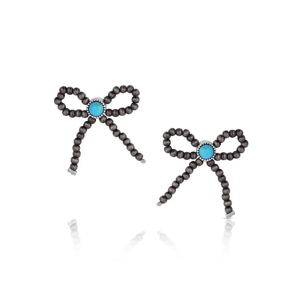 Montana Silversmiths Forever Tie Beaded Bow Earrings