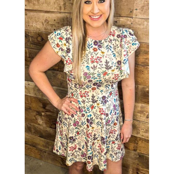 Sterling Kreek Women's Short Sleeve Where the Love Grows Dress