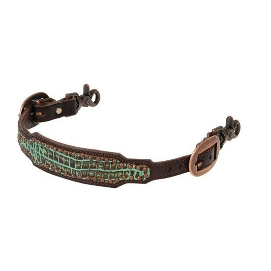 Turquoise Croc Wither Strap- Havana