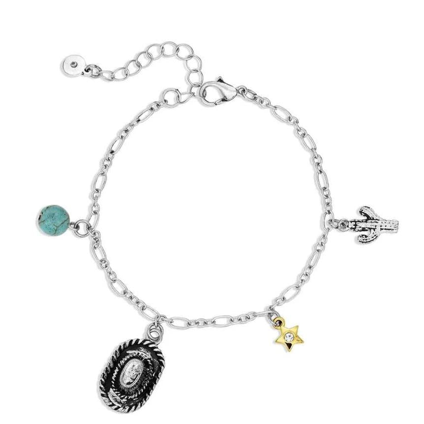 Montana Silversmiths Light Hearted Charm Bracelet