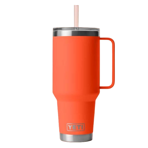 Yeti Rambler 1.2L Mug with Straw - Papaya