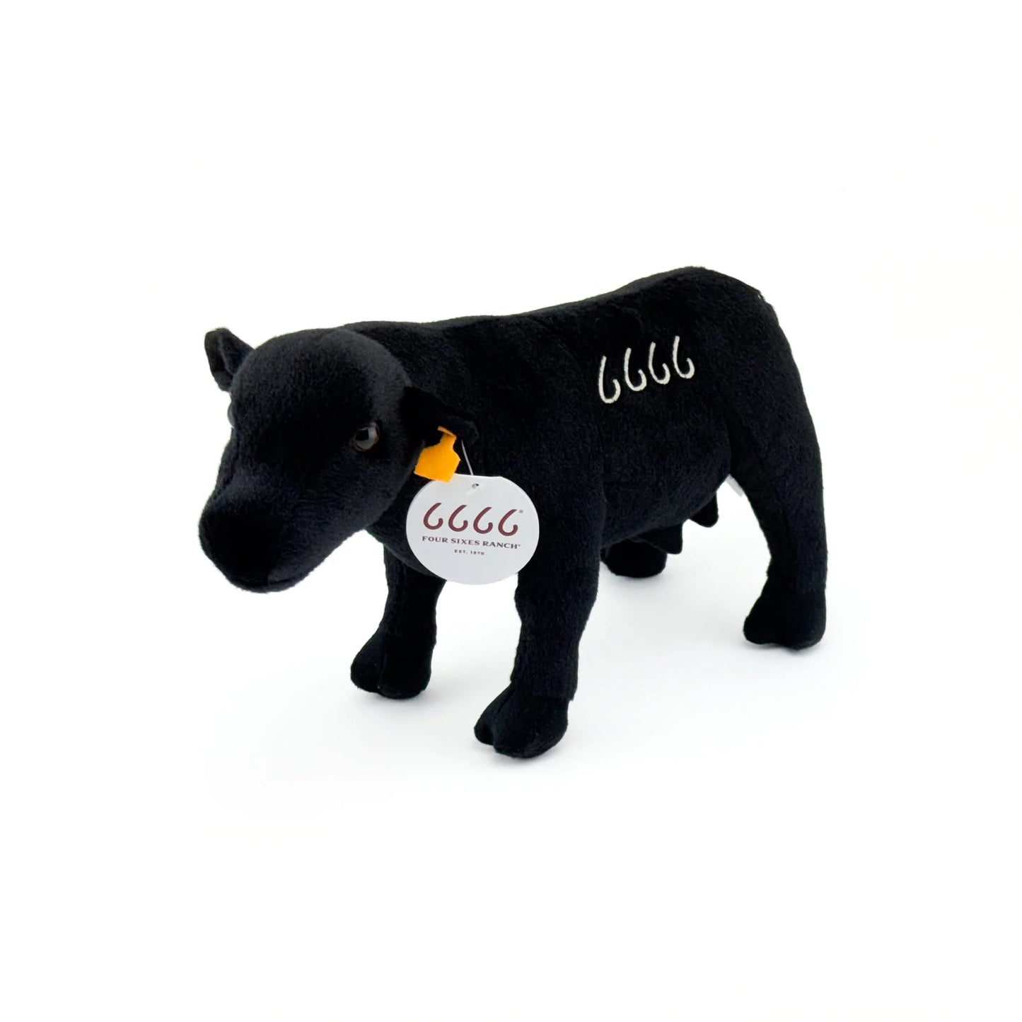 Big Country Four Sixes Plush Black Angus Cow