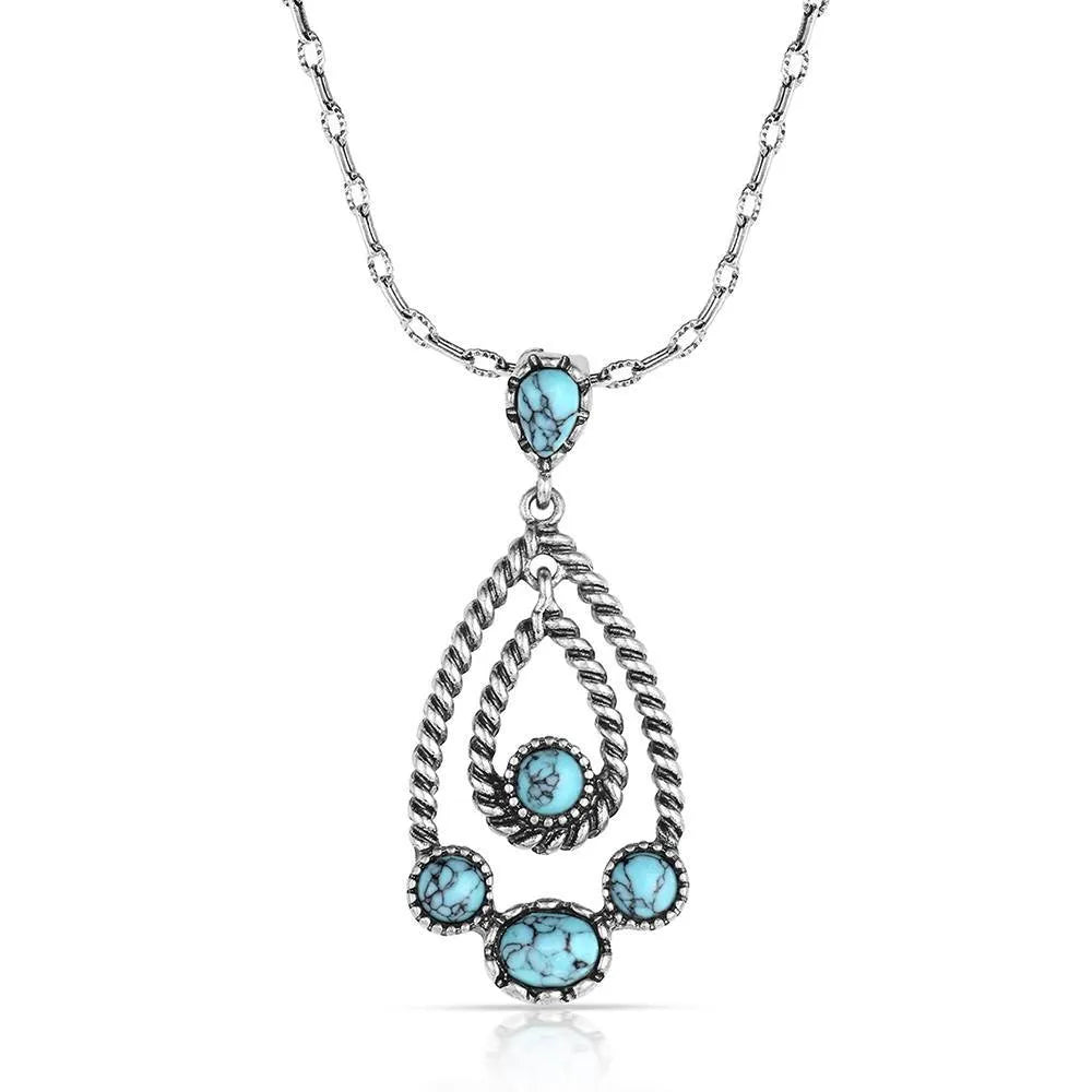 Montana Silversmiths Wander West Turquoise Necklace