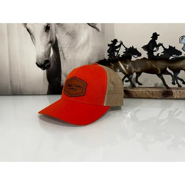 Rough Country Cowboys Trucker Cap- Orange/Tan
