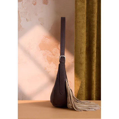 Wrangler Cow Print Fringe Should Hobo Bag- Multiple Colours