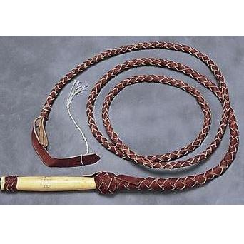 El Paso Saddle Blanket Company First Grade 8' Bull Whip with Wooden Handle