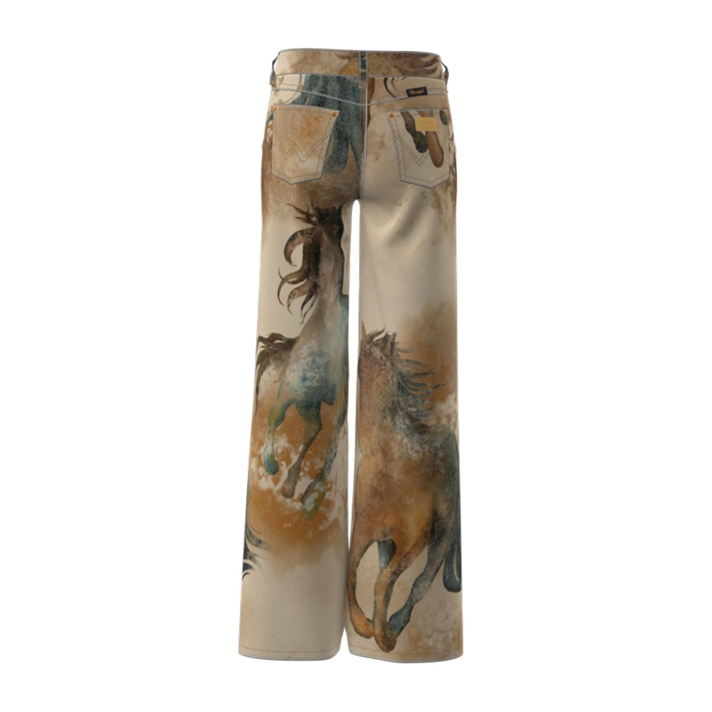 Wrangler Girl's Lainey Wilson Wild Horse Wide Leg Pants-Multi