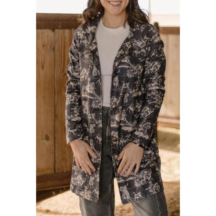 Sterling Kreek Women's Rodeo Road Long Sleeve Jacket- Brown