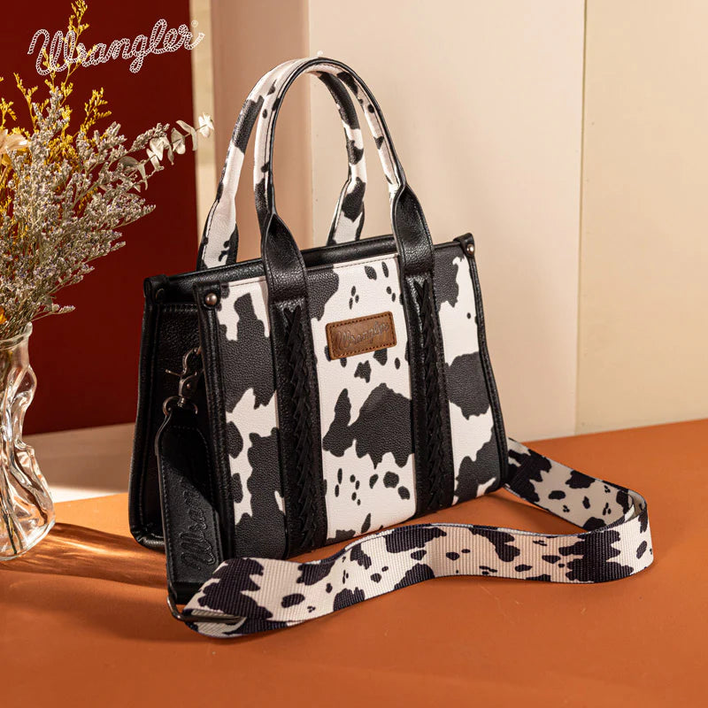 Wrangler Cow Print Tote/ Crossbody- Multiple Colours