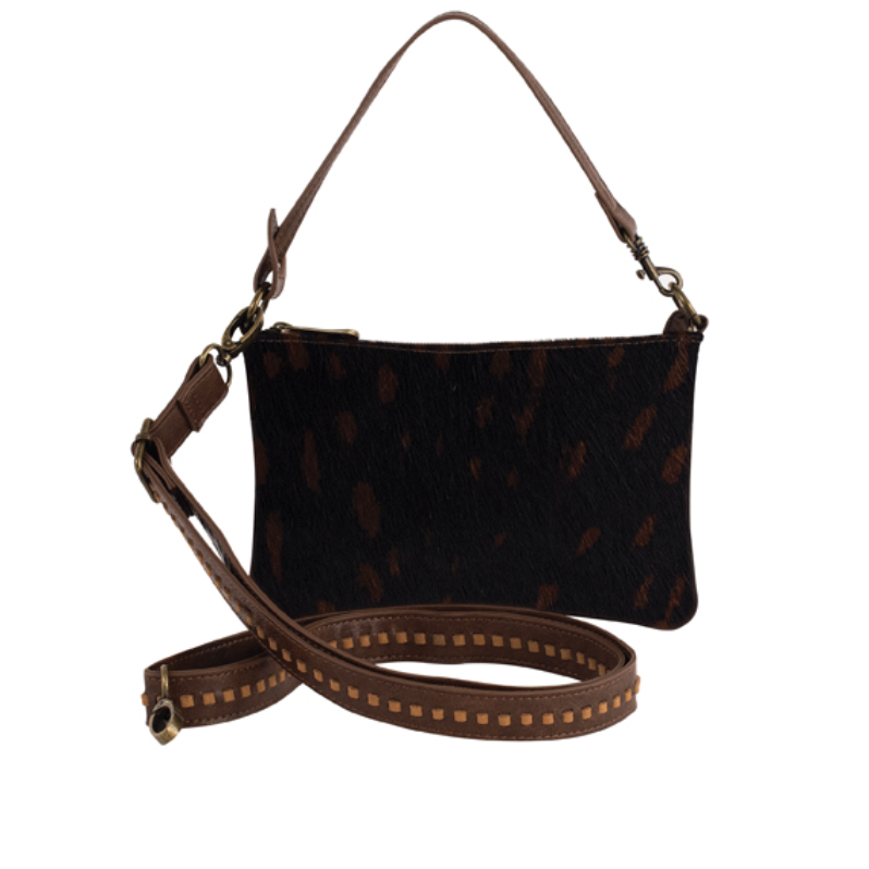 Justin Women's Brindle Hair On Mini Shoulder Bag
