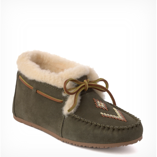 Manitobah Street Mid Moccasin- Dark Olive