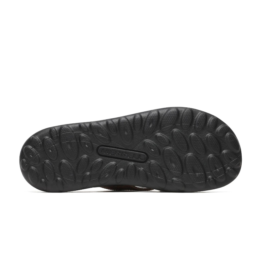 Merrell Men's Cove Leather Flip Sandal- Black
