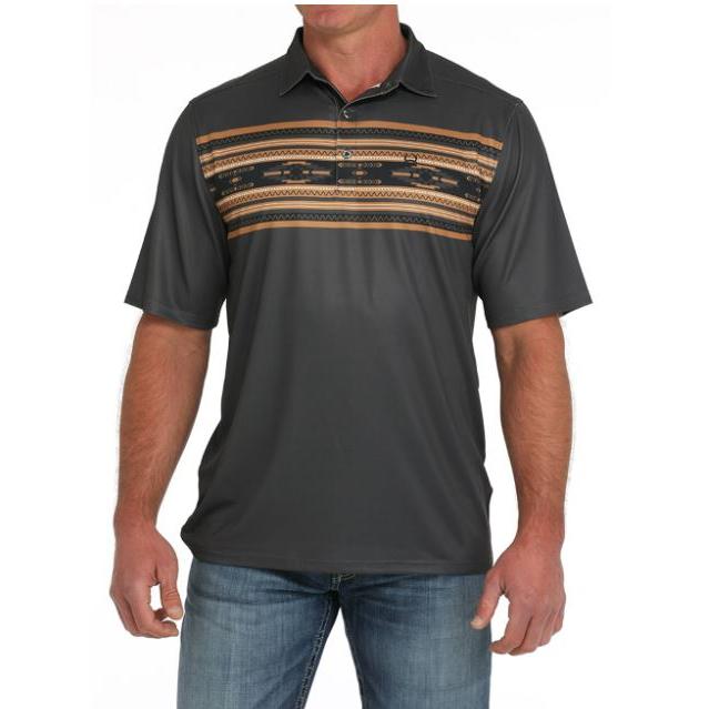Cinch Men's Arenaflex Polo - Grey