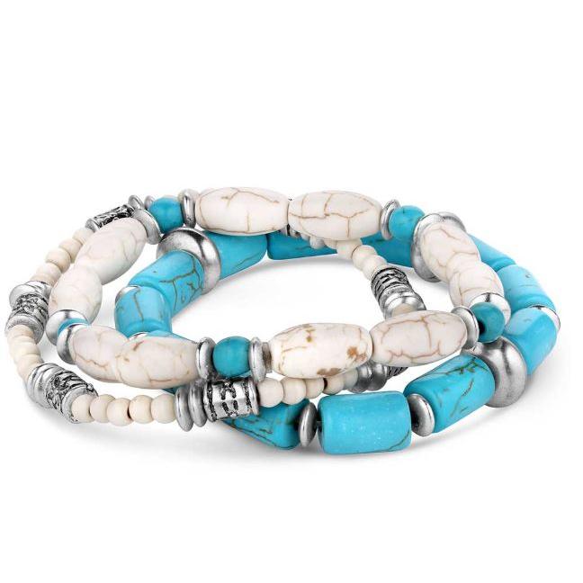 Montana Silversmiths Ivory Skies Beaded Bracelet