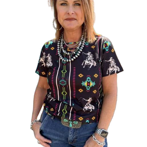 Rowdy Crowd Women's Let's Rodeo Top