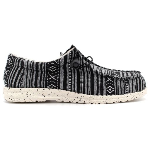 Laforst Women's Hermosa Comfort Hola Shoes - Black/White Aztec