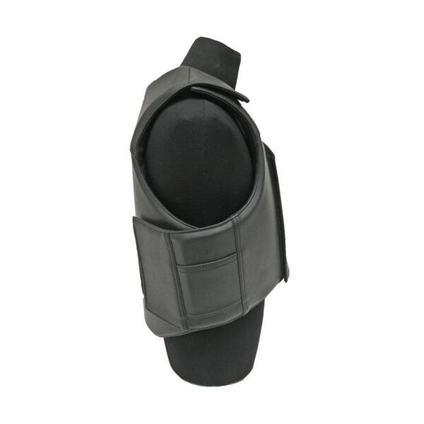 Crooked Horn All Around Pleather Protective Vest - Black