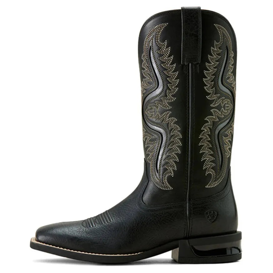 Ariat Men's Captivate Tall Performance Square Toe Western Boots- Black