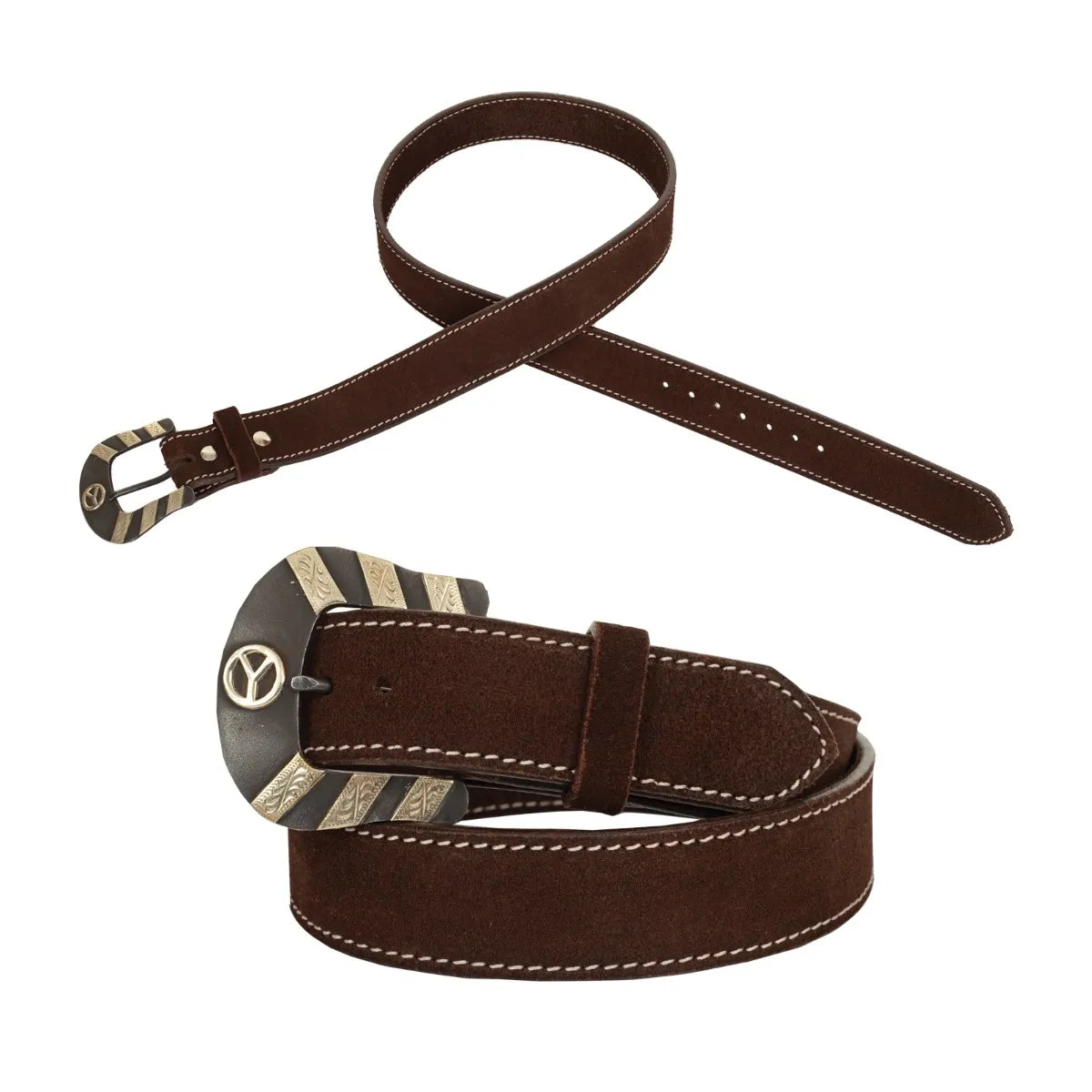 Circle Y Men's Coal Miner Belt - Chocolate Roughout
