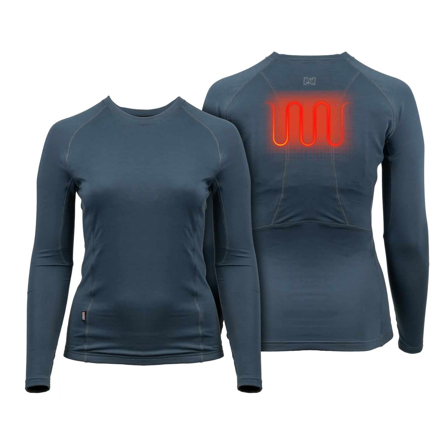 Fieldsheer Women's Baselite Heated Baselayer Shirt- Arctic Blue