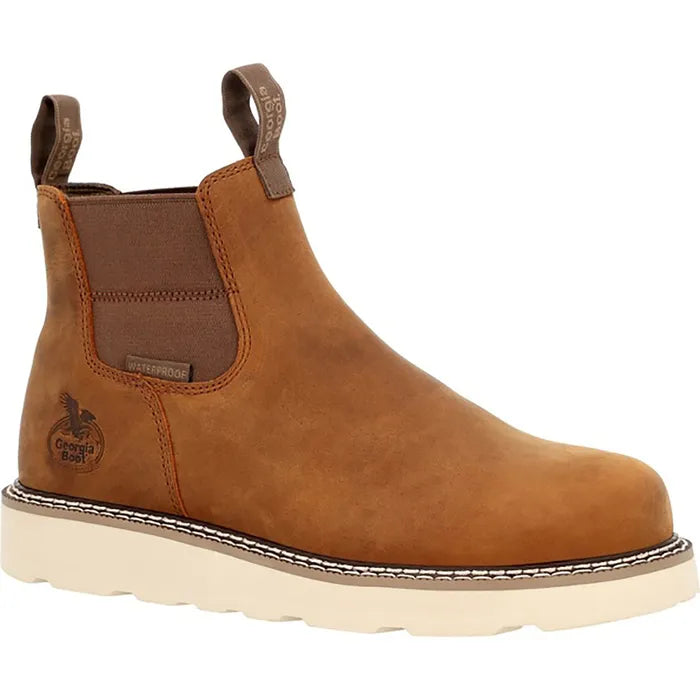 Georgia Men's Core 37 Chelsea Wedge Work Boot - Barracuda - Irvine Tack & Western Wear