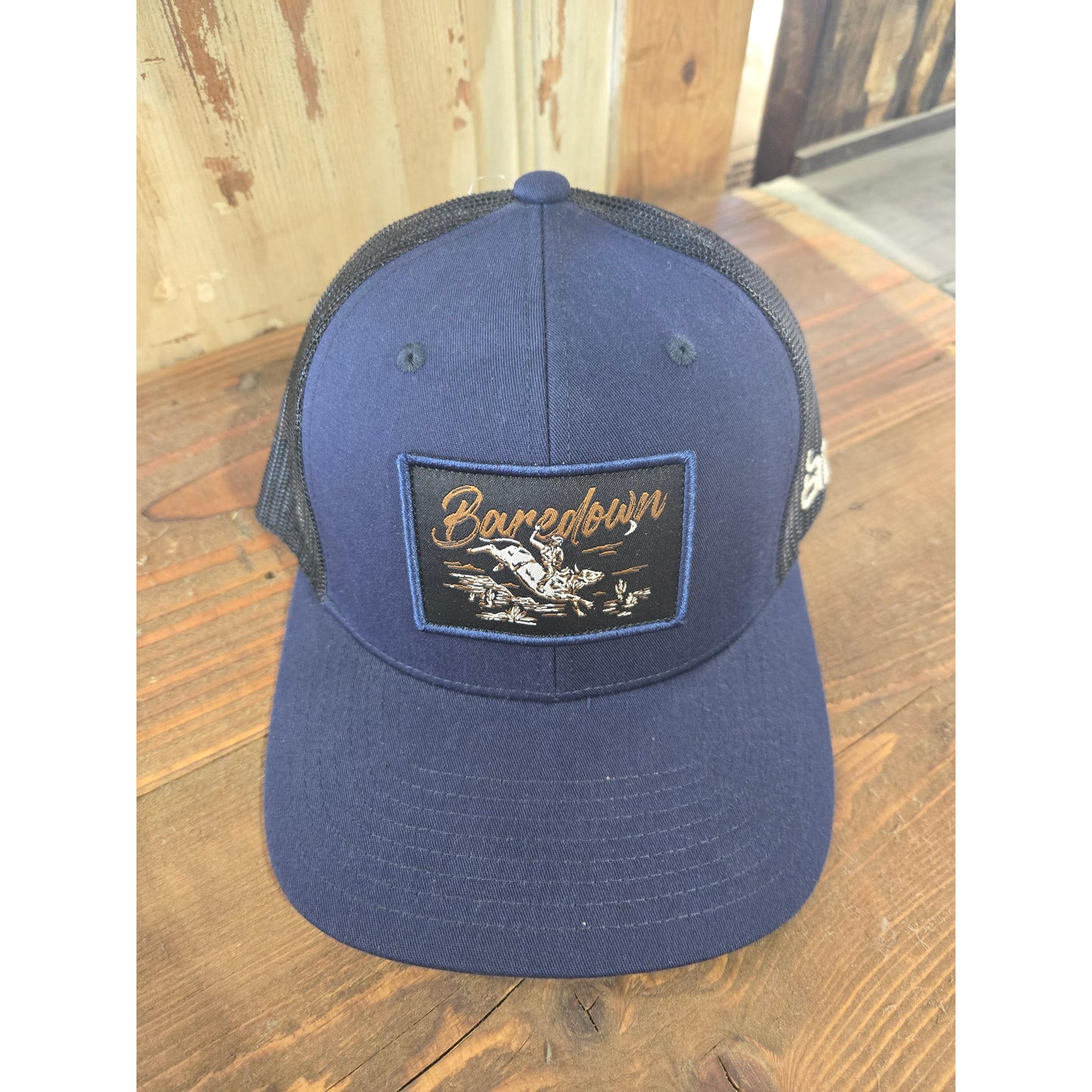 Baredown Brand Big Bucks Curved Cap- NAVY
