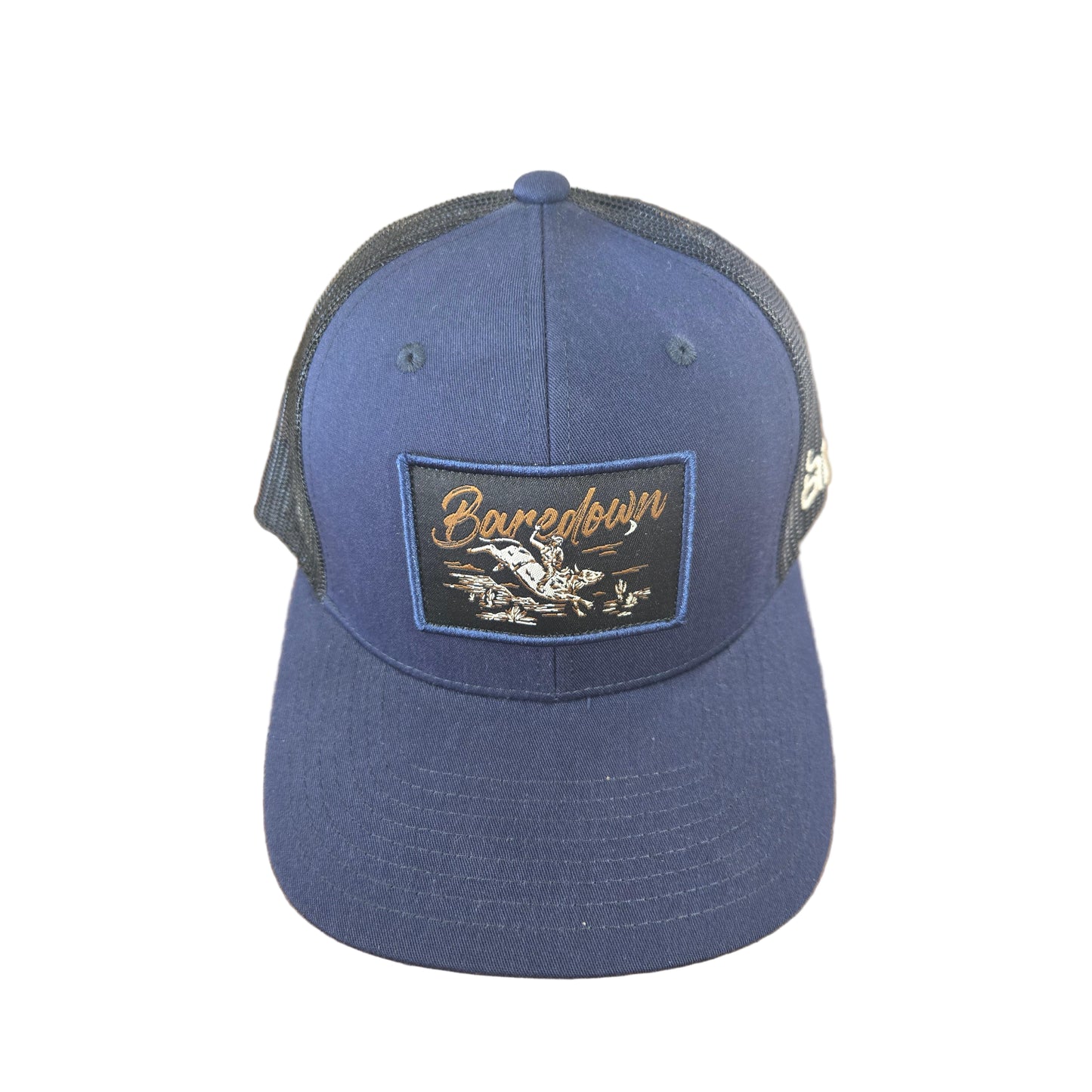 Baredown Brand Big Bucks Curved Cap- NAVY