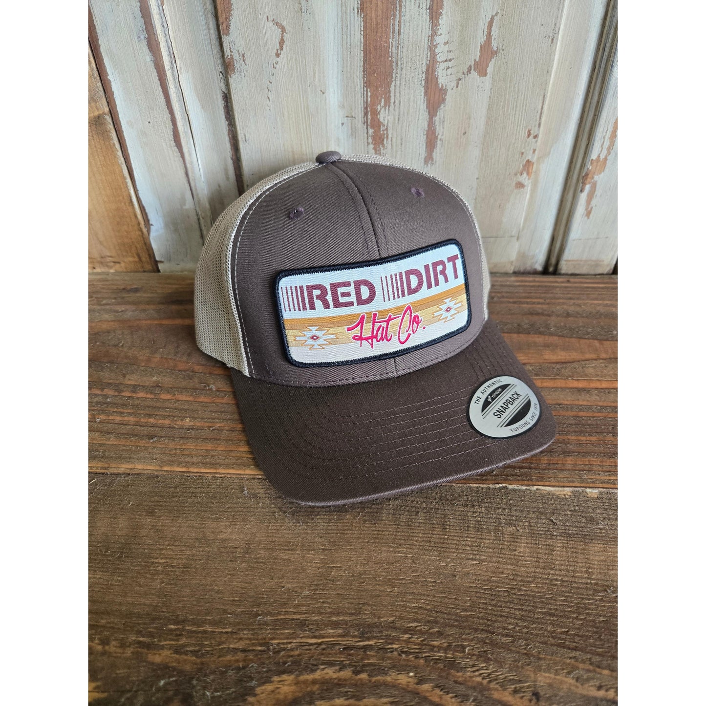 Red Dirt Hat Co. Ball Cap- Trailblazer Heather Brown/Khaki