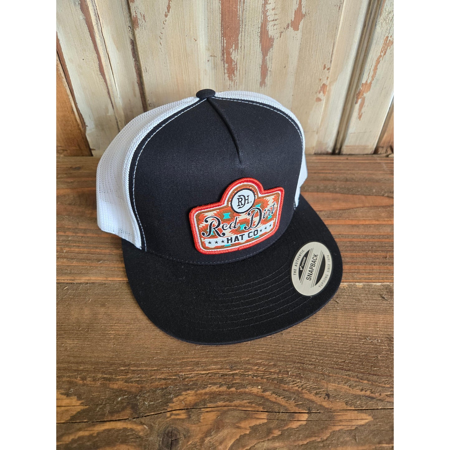 Red Dirt Hat Co. Ball Cap - Gussied Up-Black/White