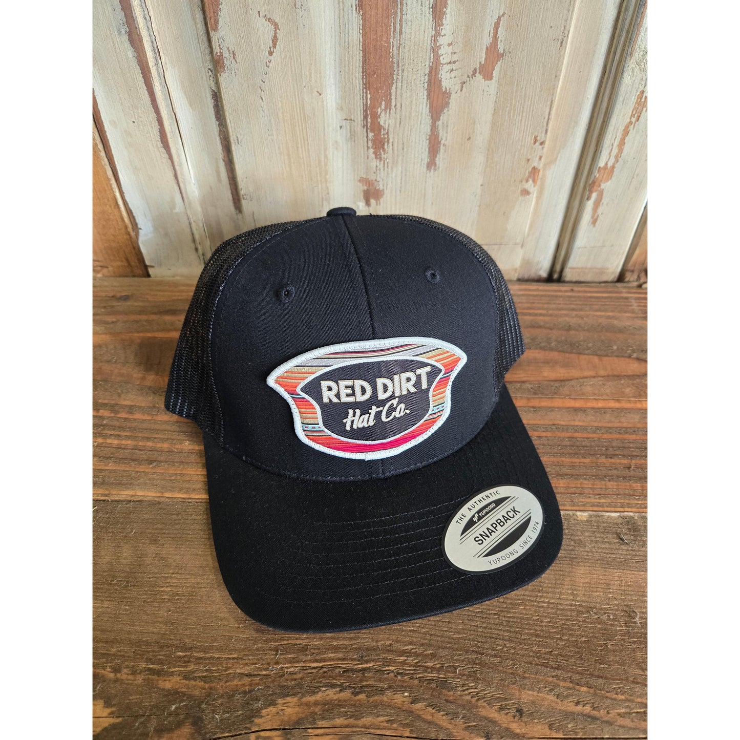 Red Dirt Hat Co. Ball Cap- Saddle Pad Black/Black