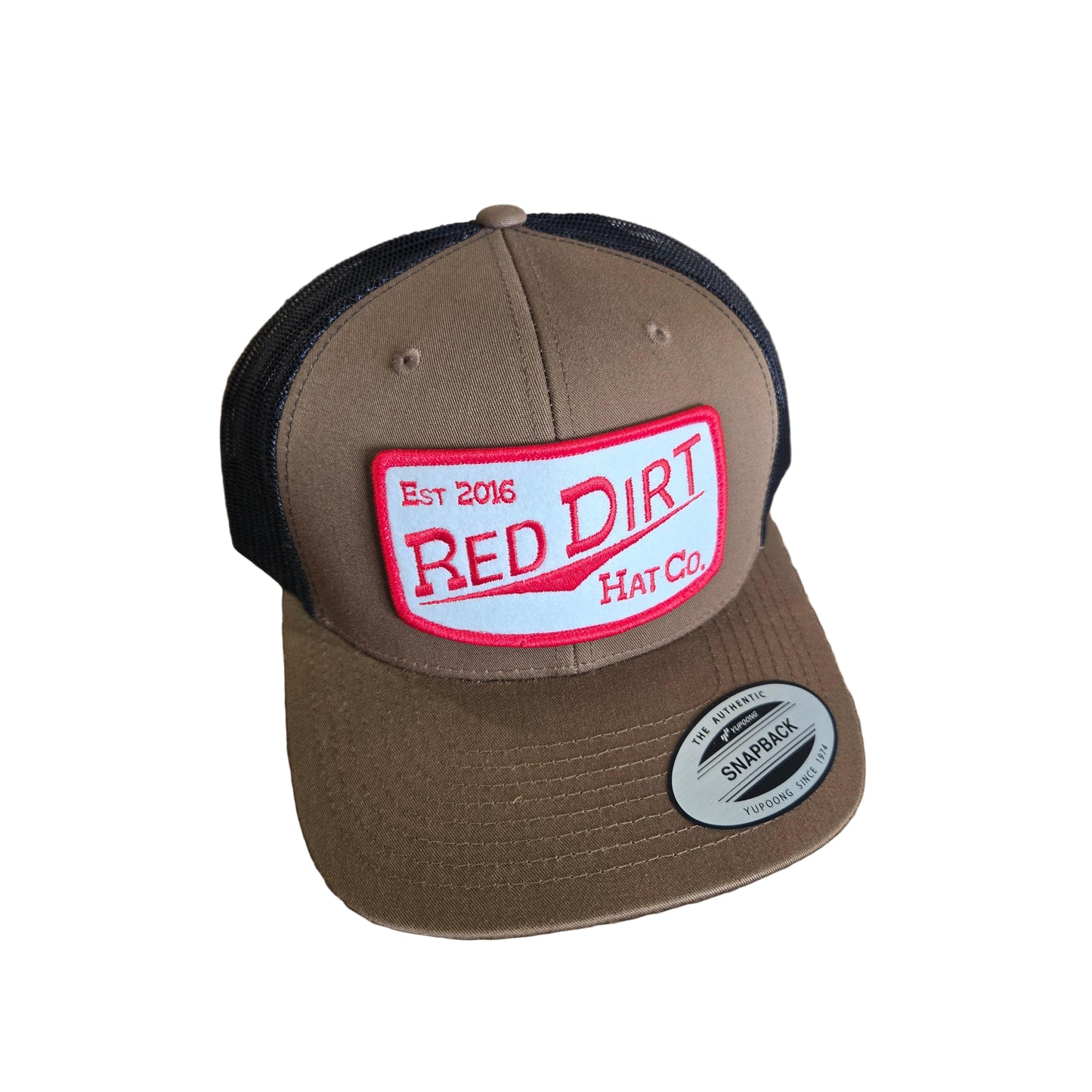 Red Dirt Hat Co. Ball Cap - Fillin' Station Brown/Black