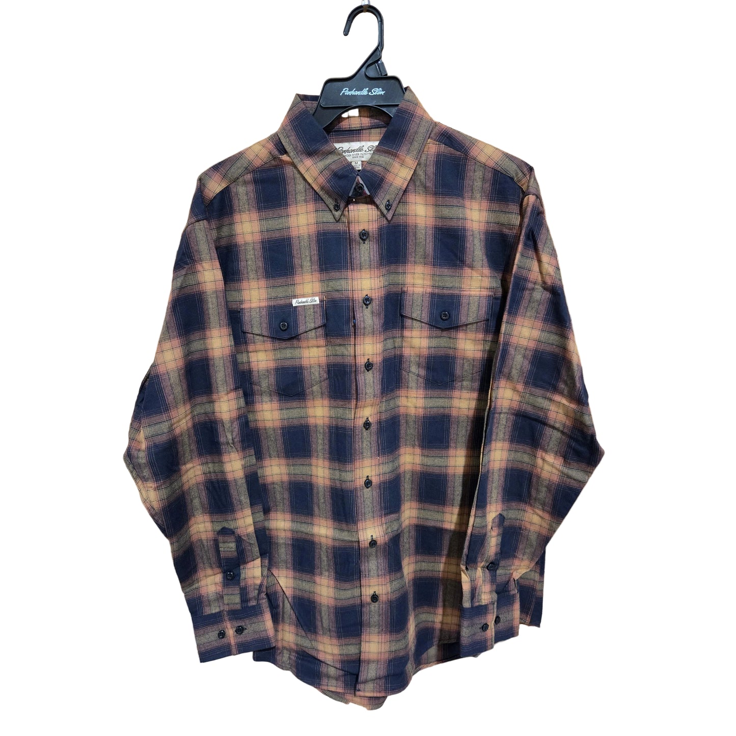 Rock & Roll Men's Long Sleeve Shirt - Brush Plaid