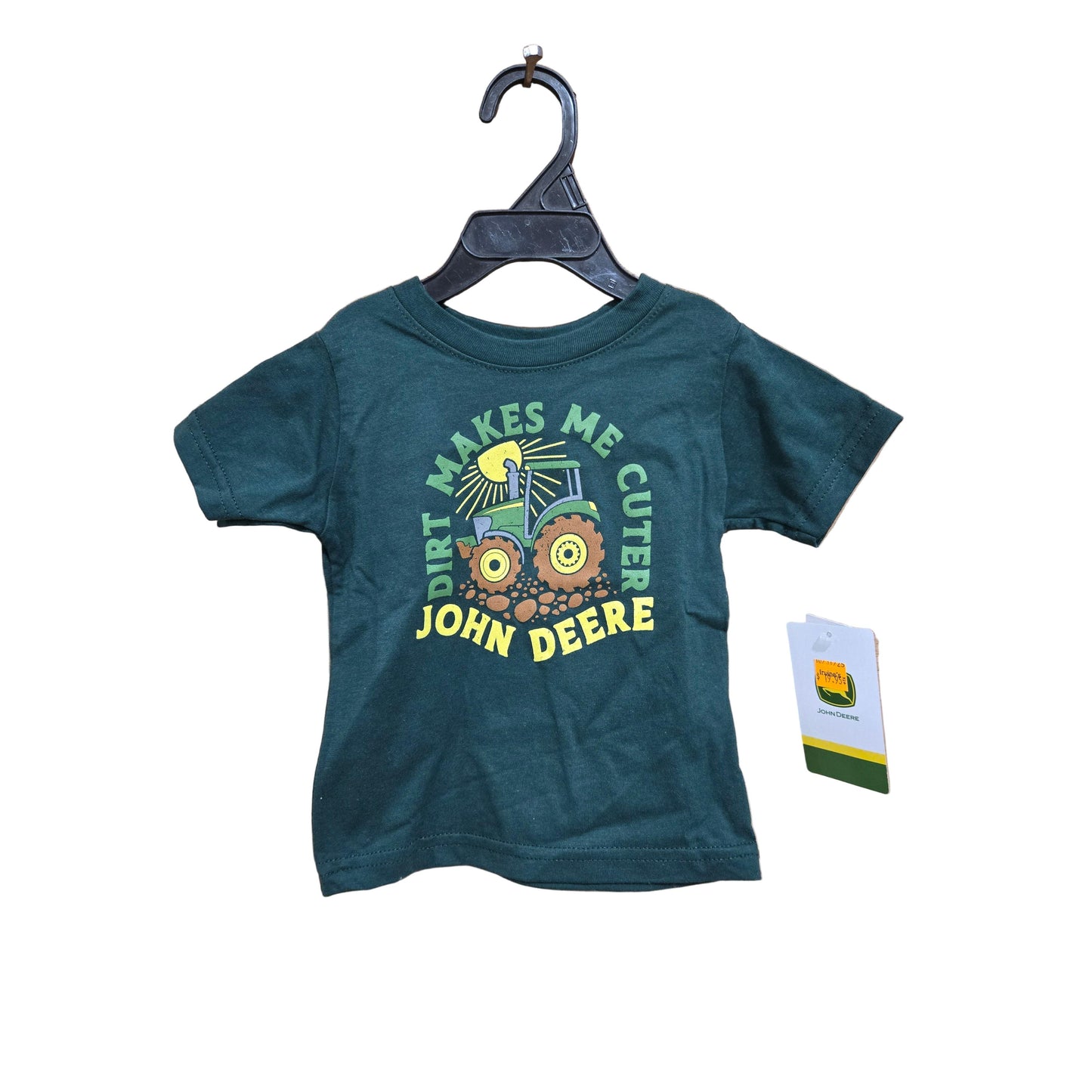 John Deere Infant Cuter Short Sleeve Tee Shirt- Dark Green