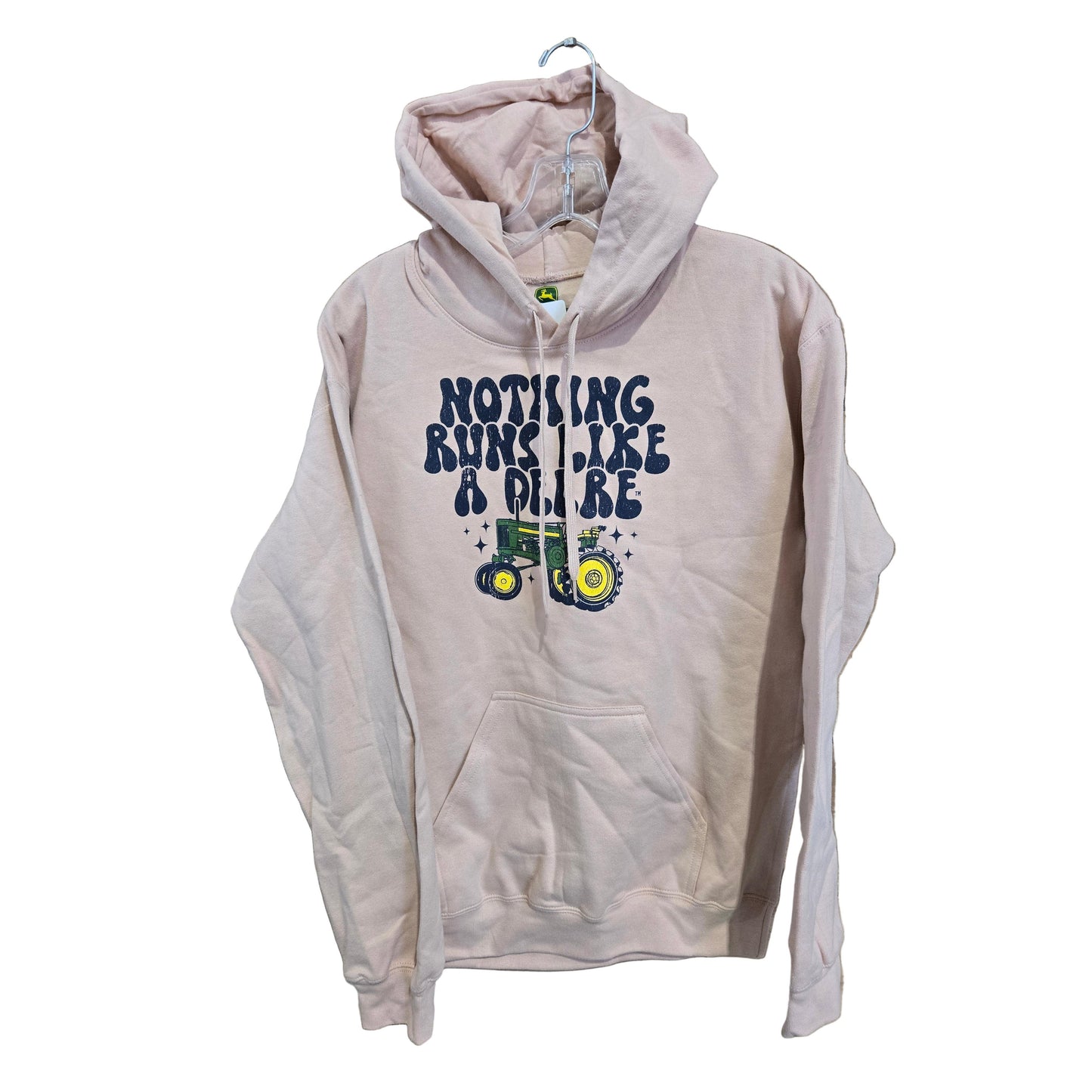 John Deere Women's Retro Nothing Runs Like a Deere Long Sleeve T-Shirt - Dusty Rose