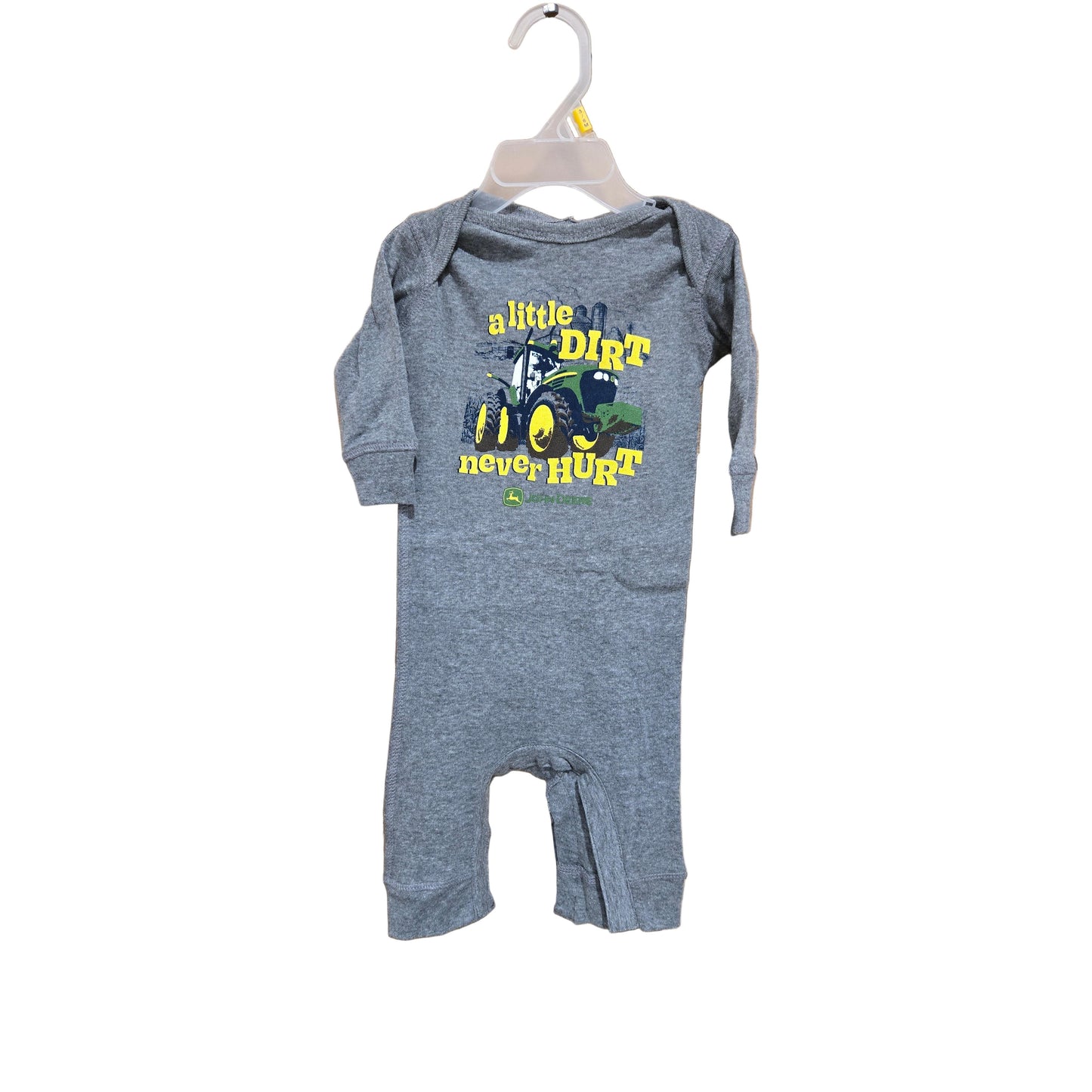 John Deere Infant Dirt Long Sleeve - Charcoal