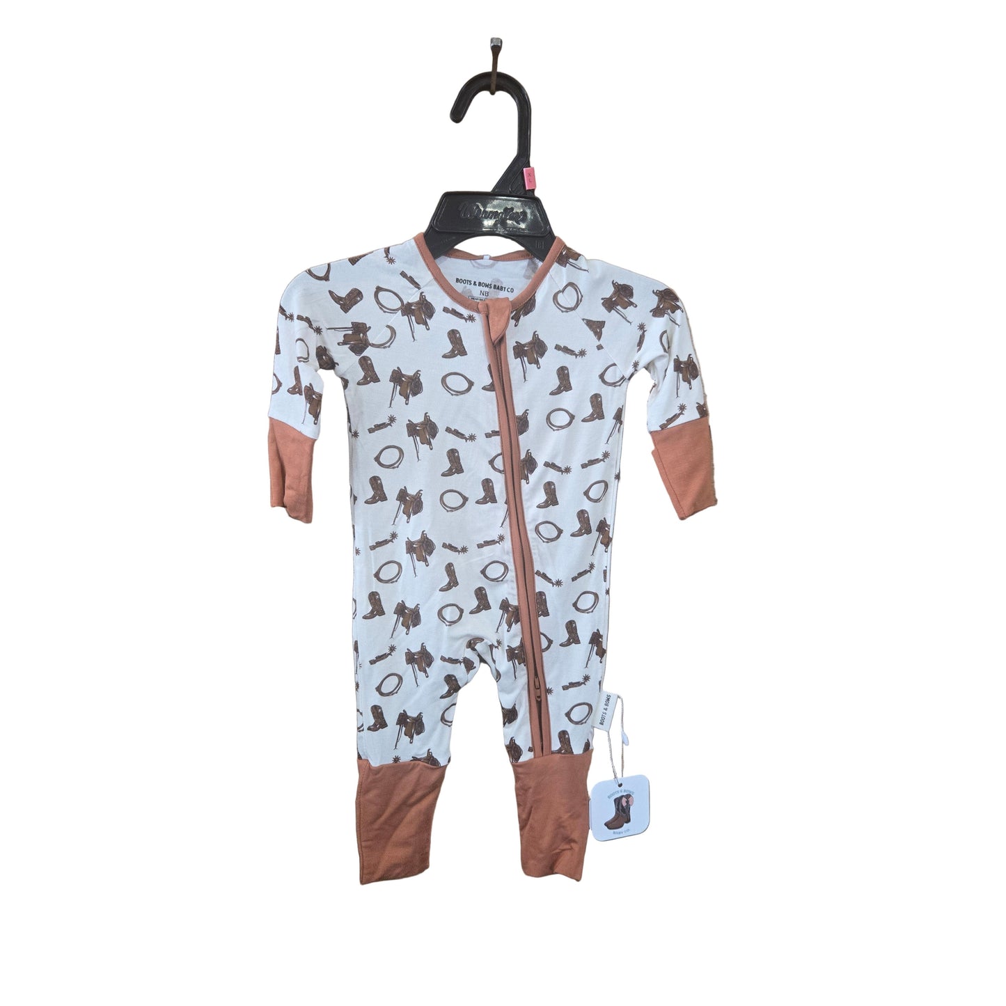 Boots & Bows Infants Tack Room Sleepwear - Cream