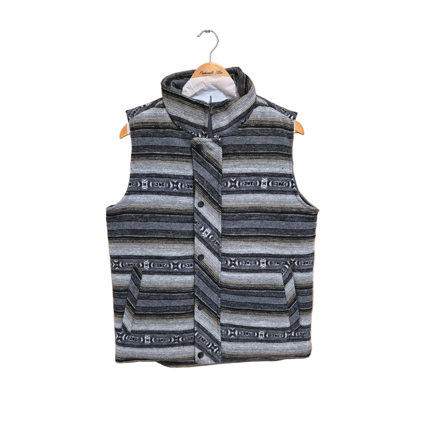 Panhandle Men's Printed Wool Puffer Vest