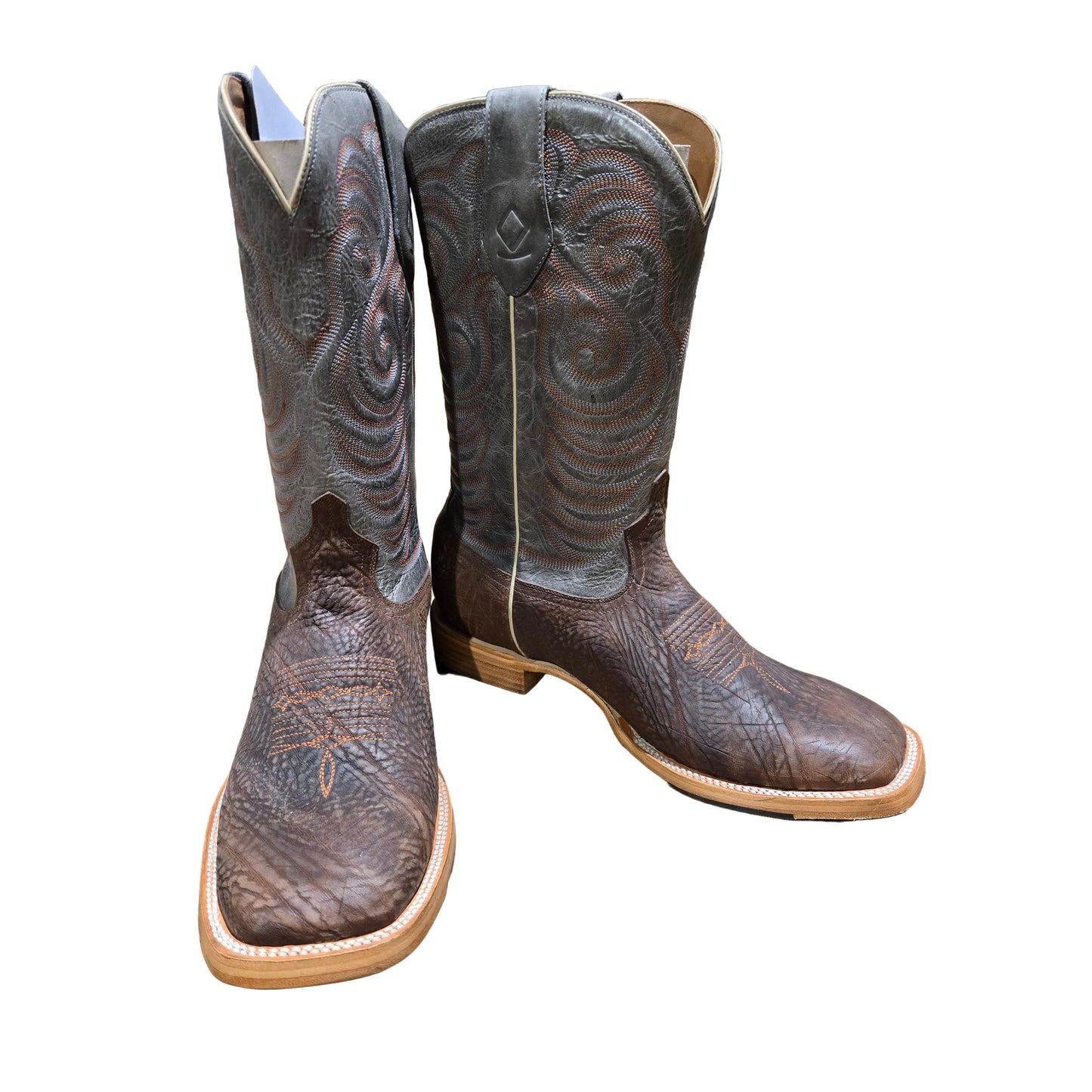 Rocking Diamond Brand Men's Shoulder BSQ Cowboy Boots - Cognac