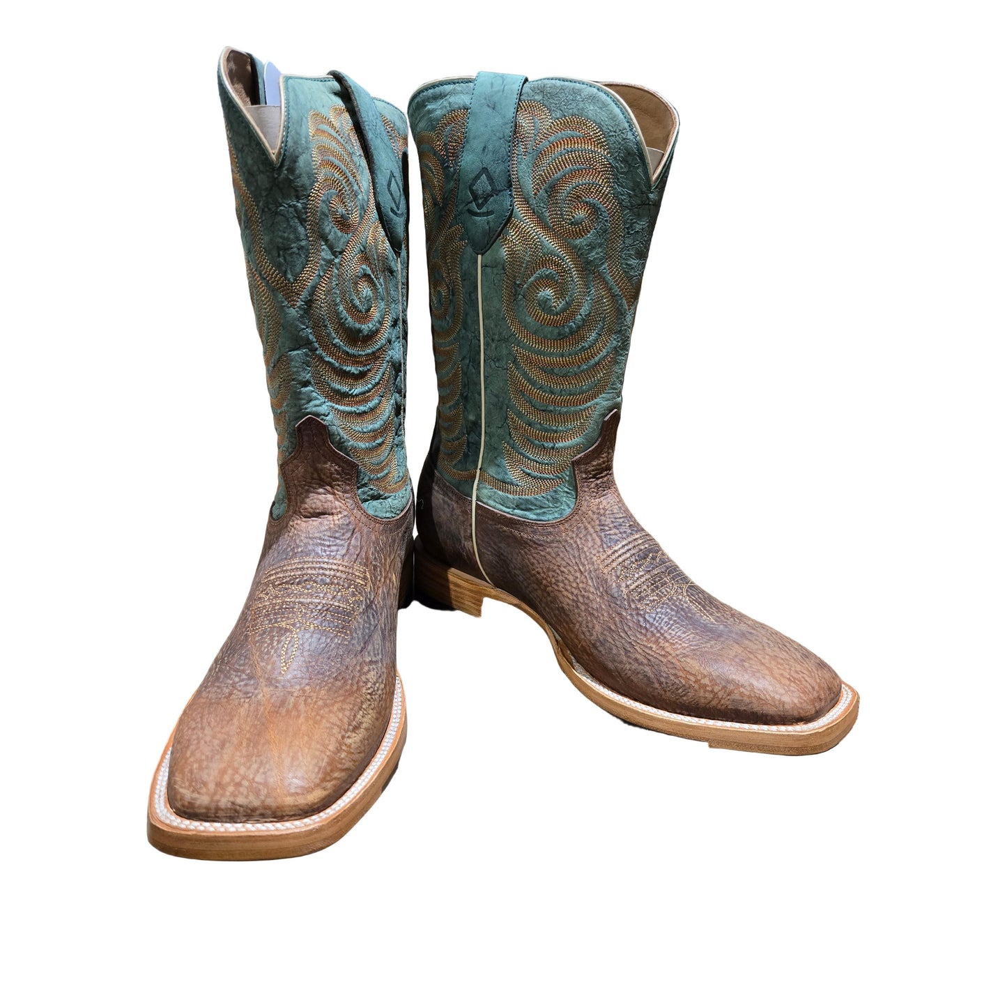 Rocking Diamond Brand Men's Shoulder BSQ Cowboy Boots - Tan
