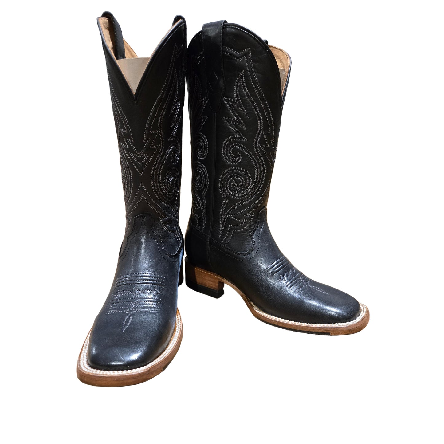 Rocking Diamond Brand Women's Top Fifteen BSQ Cowgirl Boots - Jet Black