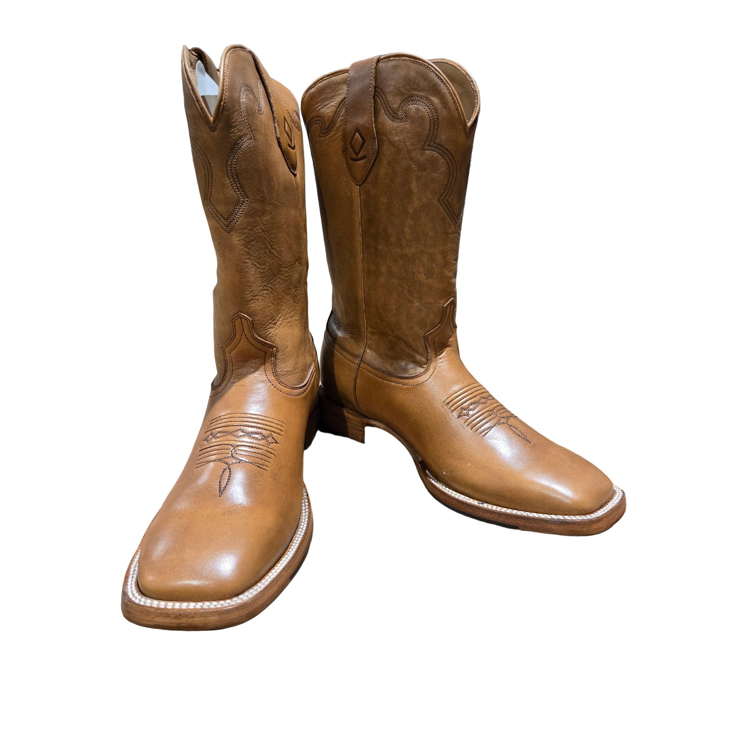 Rocking Diamond Brand Men's Burnish BSQ Cowboy Boots - Tan