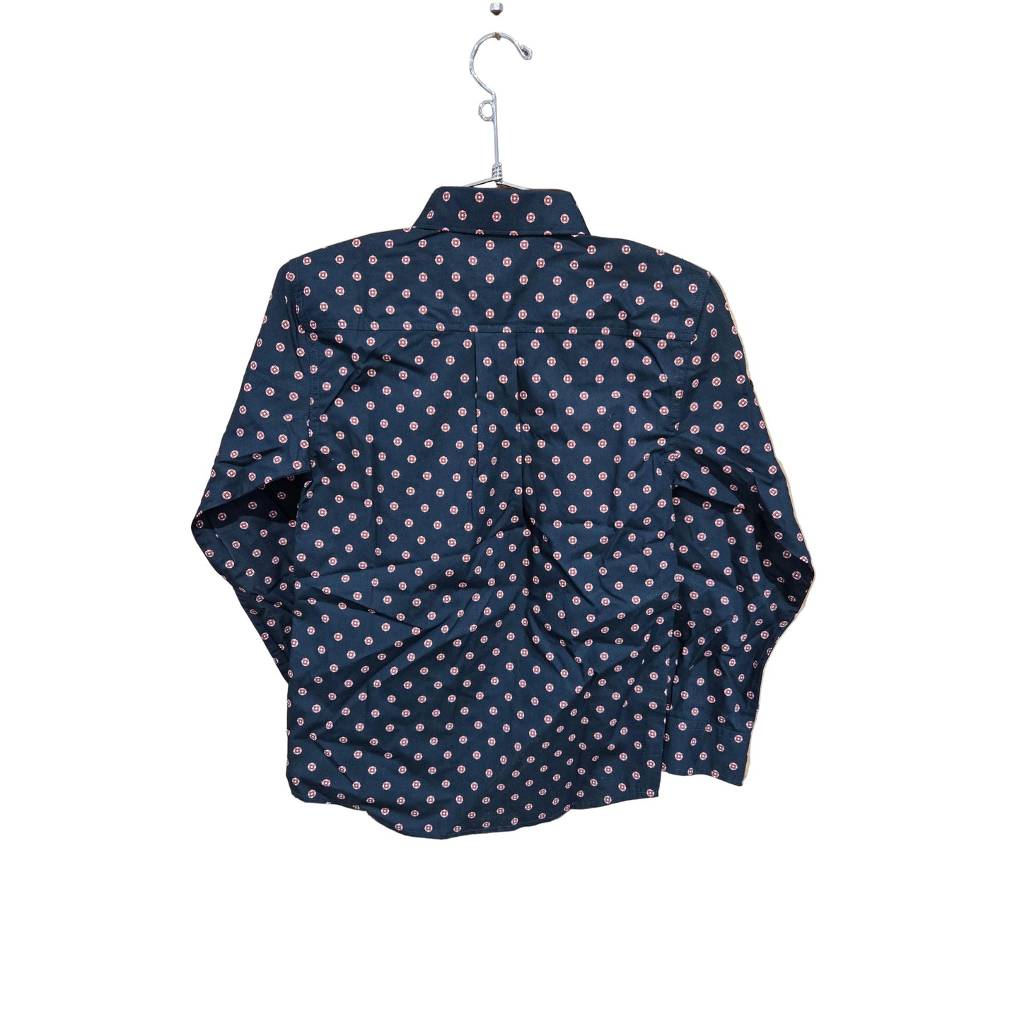 Cinch Boy's Long Sleeve Solid Button Up Shirt - Navy