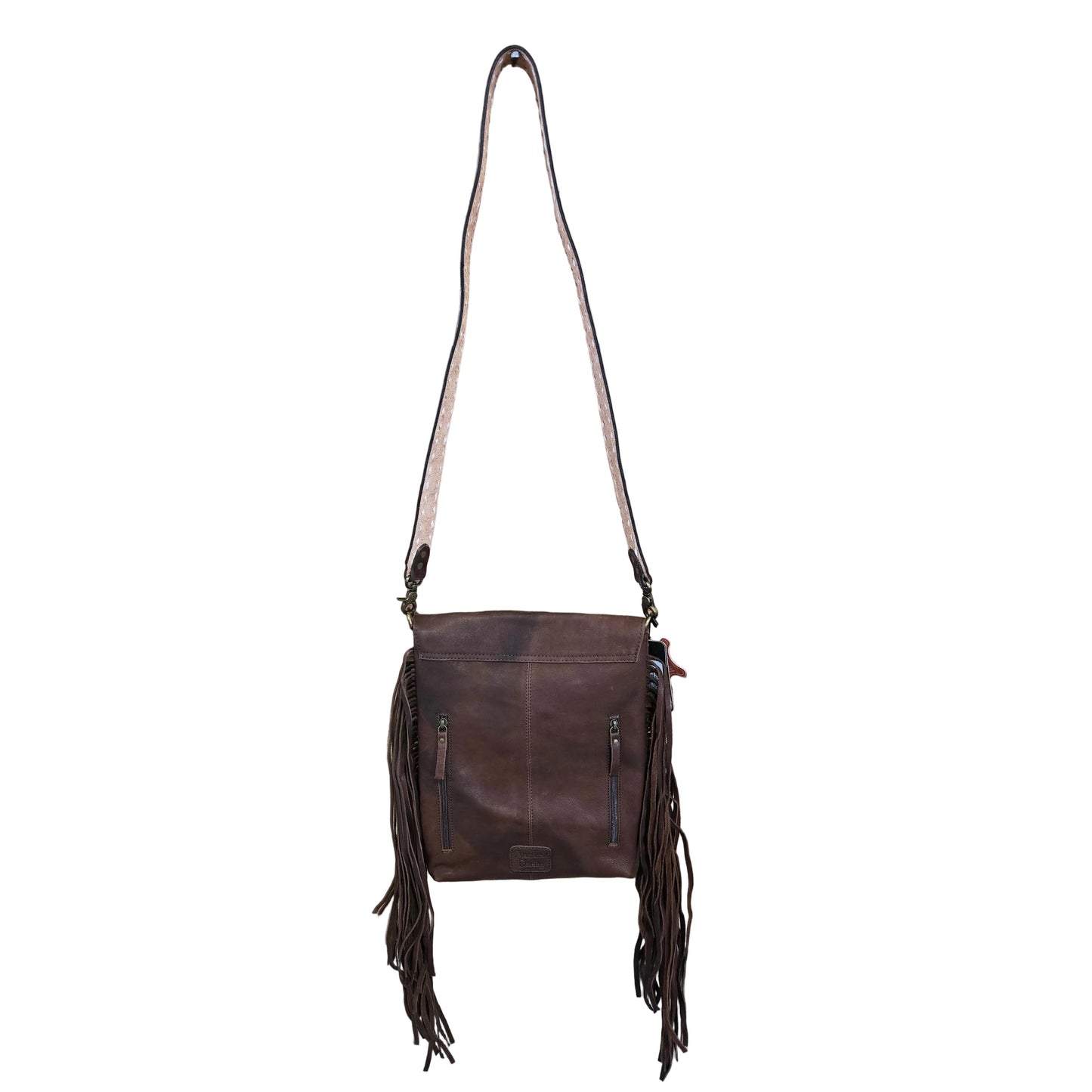 American Darling Brown Fringe Western Shoulder Bag